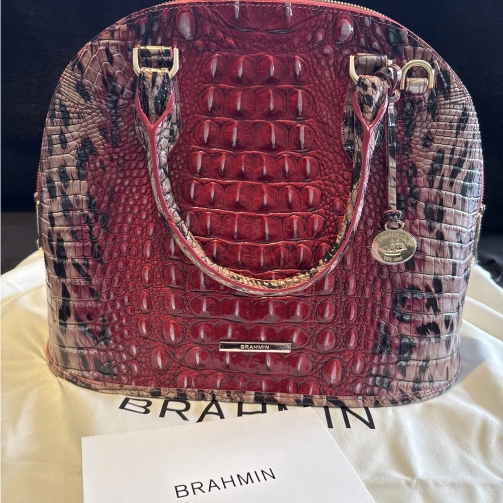 BRAHMIN RUBY PROWL OMBRE CHEETAH GEORGINA New!
